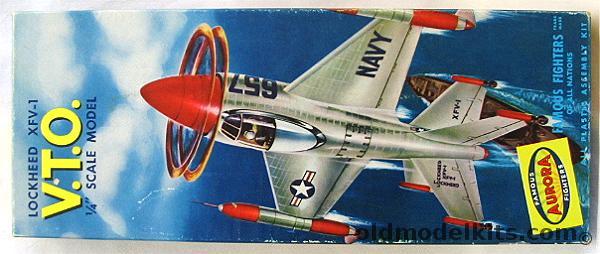 Aurora 1/48 VTO XFV-1 Pogo Vertical Take Off, 50-89 plastic model kit